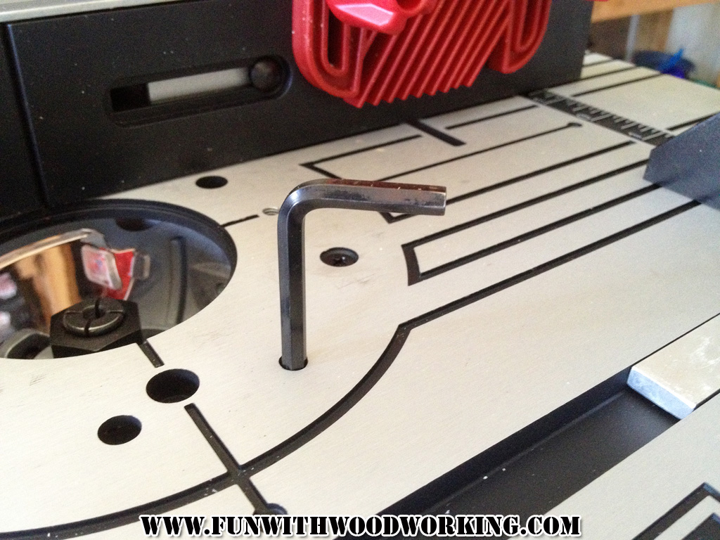 The new Craftsman router table has been assembled and is ready for it’s