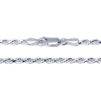 photograph of two silver chains