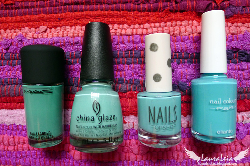 Mint Nail Polish Comparison