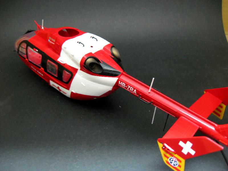 Six Scales RC Hirobo EC145 Helicopter Body Custom Build + Paintjob