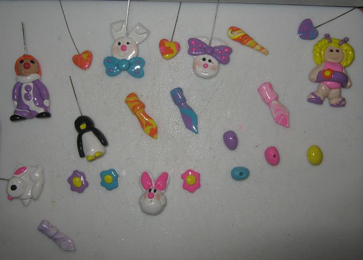 Polymer Clay Charms Here are some charms I am currently working on