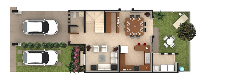 Casas en Venta y Departamentos: Casa Muestra modelo Caoba en Asturios