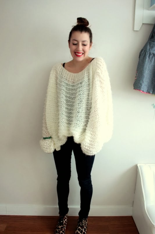 comment tricoter un pull oversize