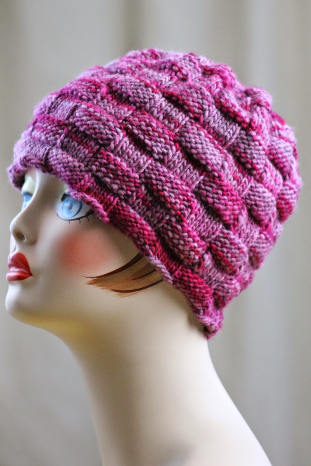 Balls to the Walls Knits Beauty of a Basketweave Hat