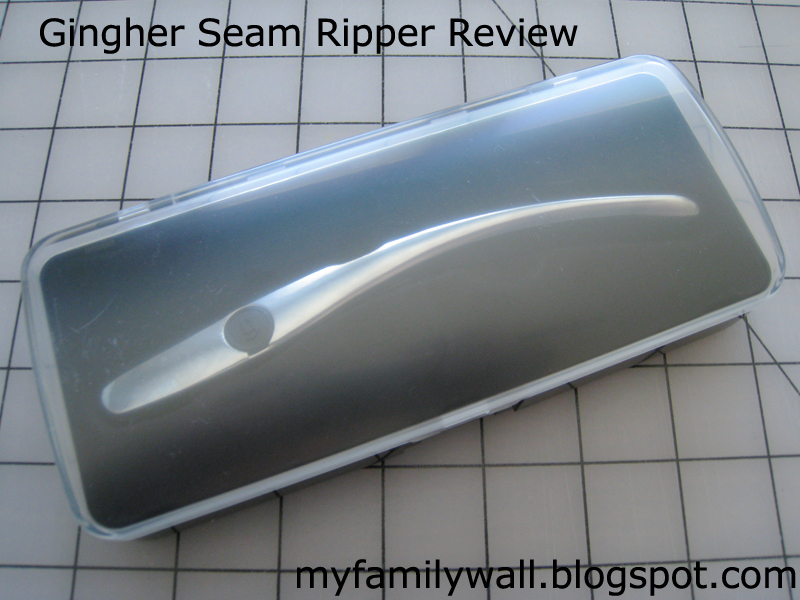 My Family Wall Gingher Seam Ripper Review