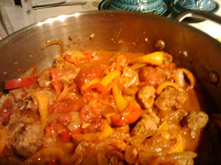 Sausage and peppers pasta