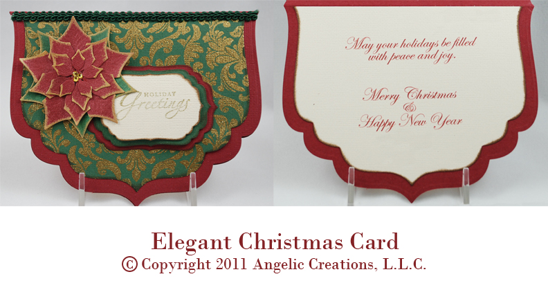 Classic thanksgiving card Angelic Creations, L.L.C: Elegant Christmas Card