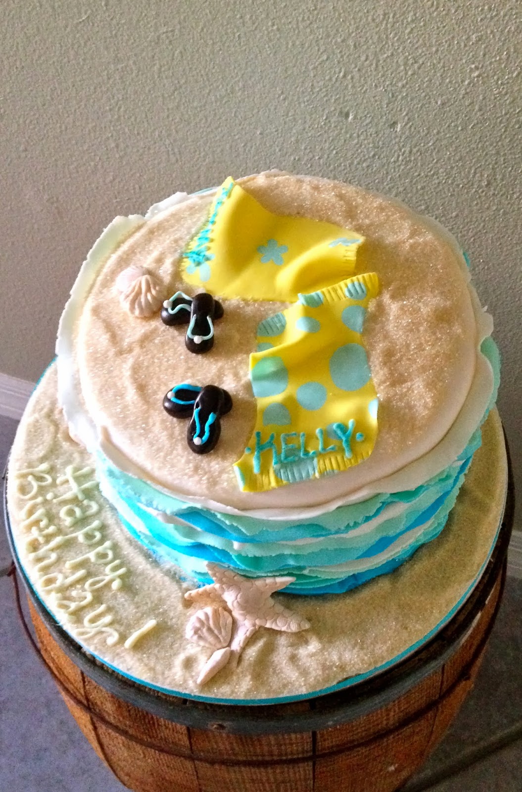 Sweet T's Cake Design Beach Themed Birthday Cake