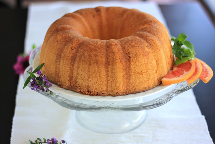 Blessings From My Kitchen Citrus chiffon cake with ginger, mint and