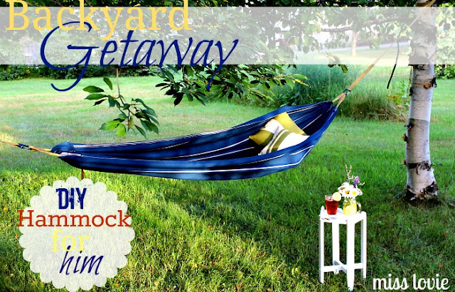 Miss Lovie: EASY DIY Backyard Hammock