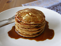 Old Fashioned Buckwheat Griddle Cakes with Brown Sugar Syrup
