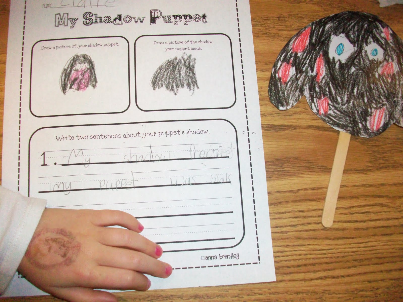 Crazy for First Grade Fraction Kites, Shadow Puppets & 101 FOLLOWERS!!!!