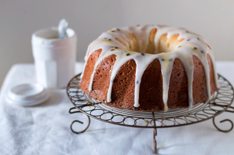 The Kate Tin One cup yoghurt cake with passionfruit frosting