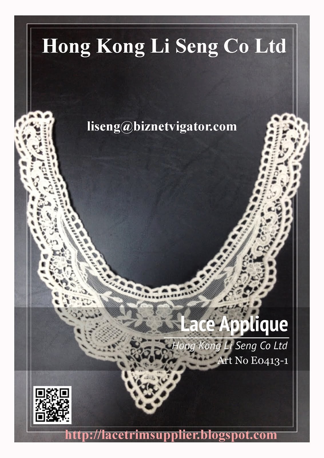 New Embroidery Lace Applique Manufacturer and Supplier - Hong Kong Li Seng Co Ltd