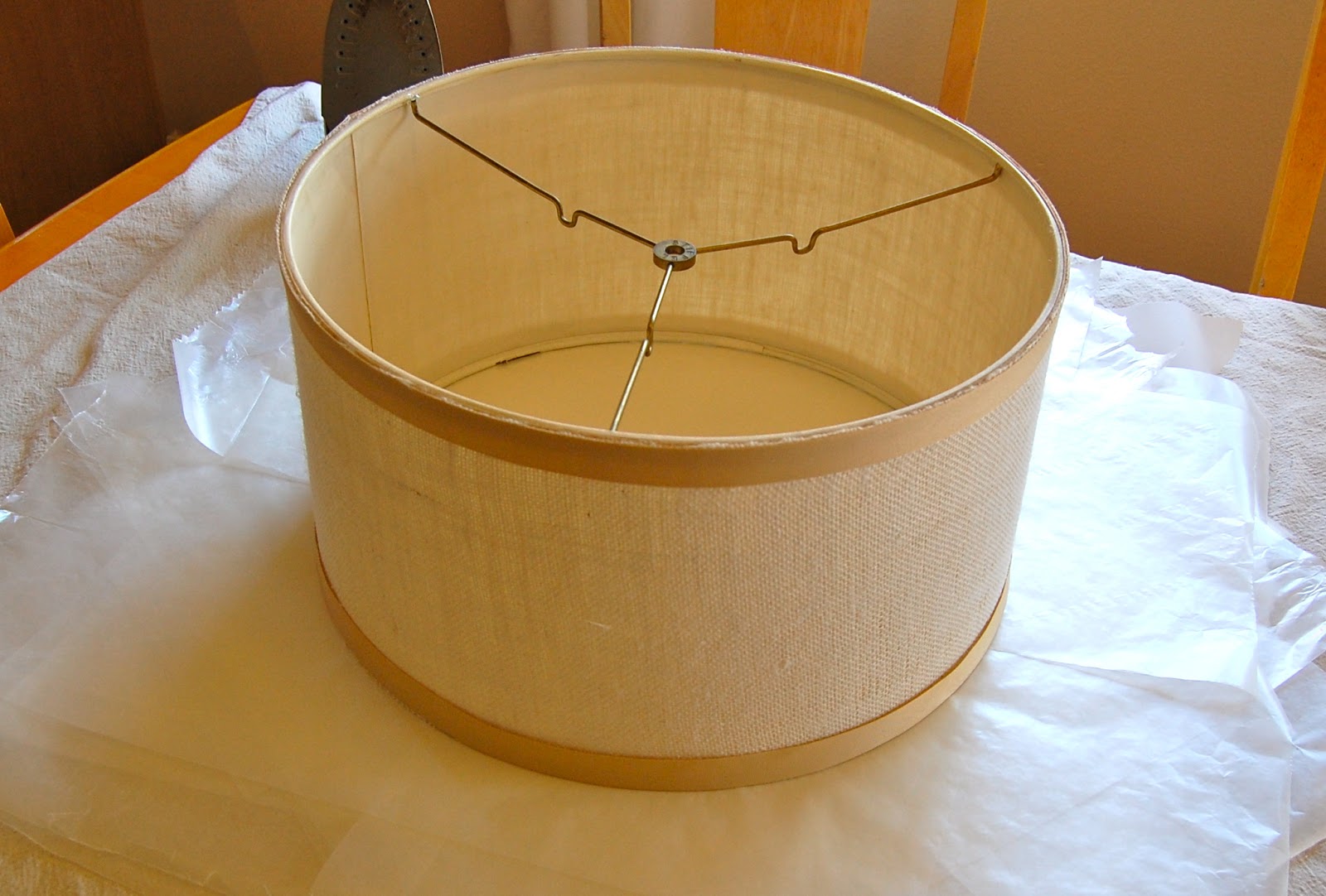 Ceiling Mounted Drum Shade Light {DIY} / Desert Willow Lane