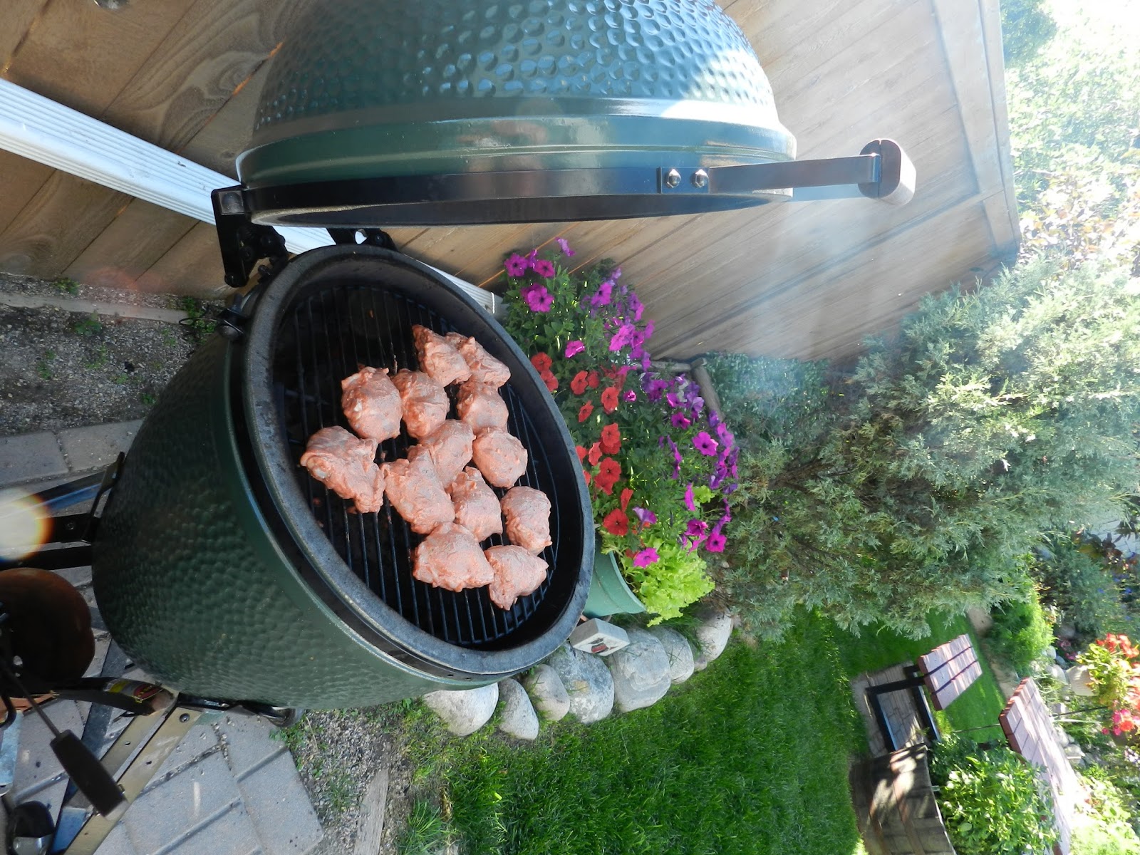 Big Green Egg by Dr. T Tandoori Chicken on the Big Green Egg