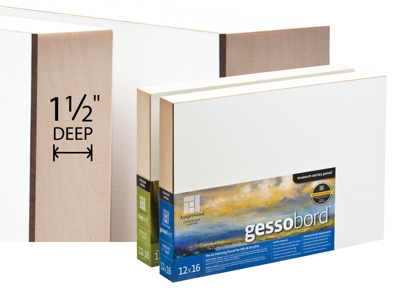 Gessobord™ Top Five Reasons to paint on Ampersand’s Gessobord panel