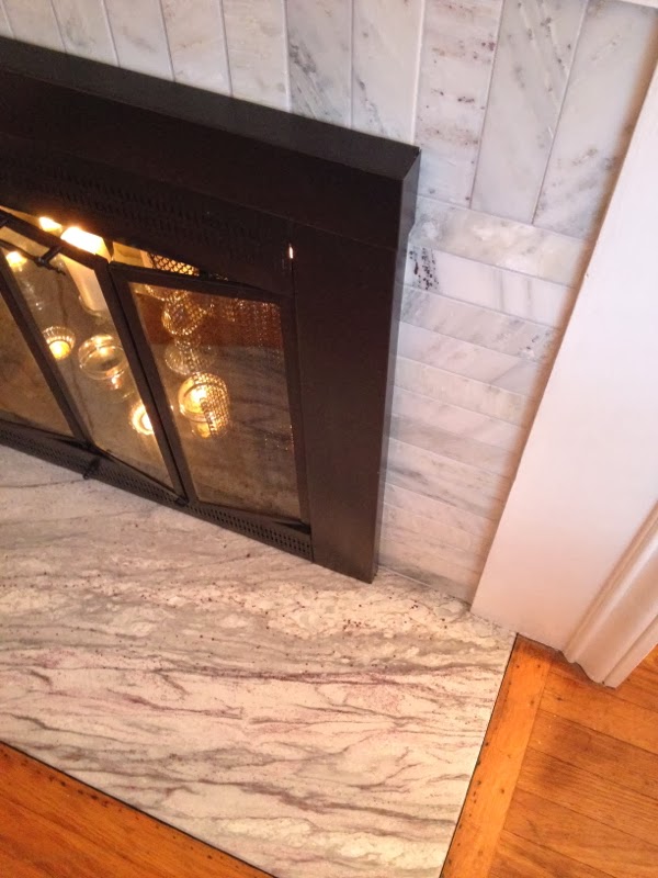 From drab to fab: A fireplace makeover...