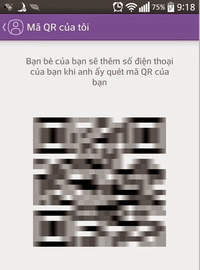 Hỗ trợ danh bạ quét QR