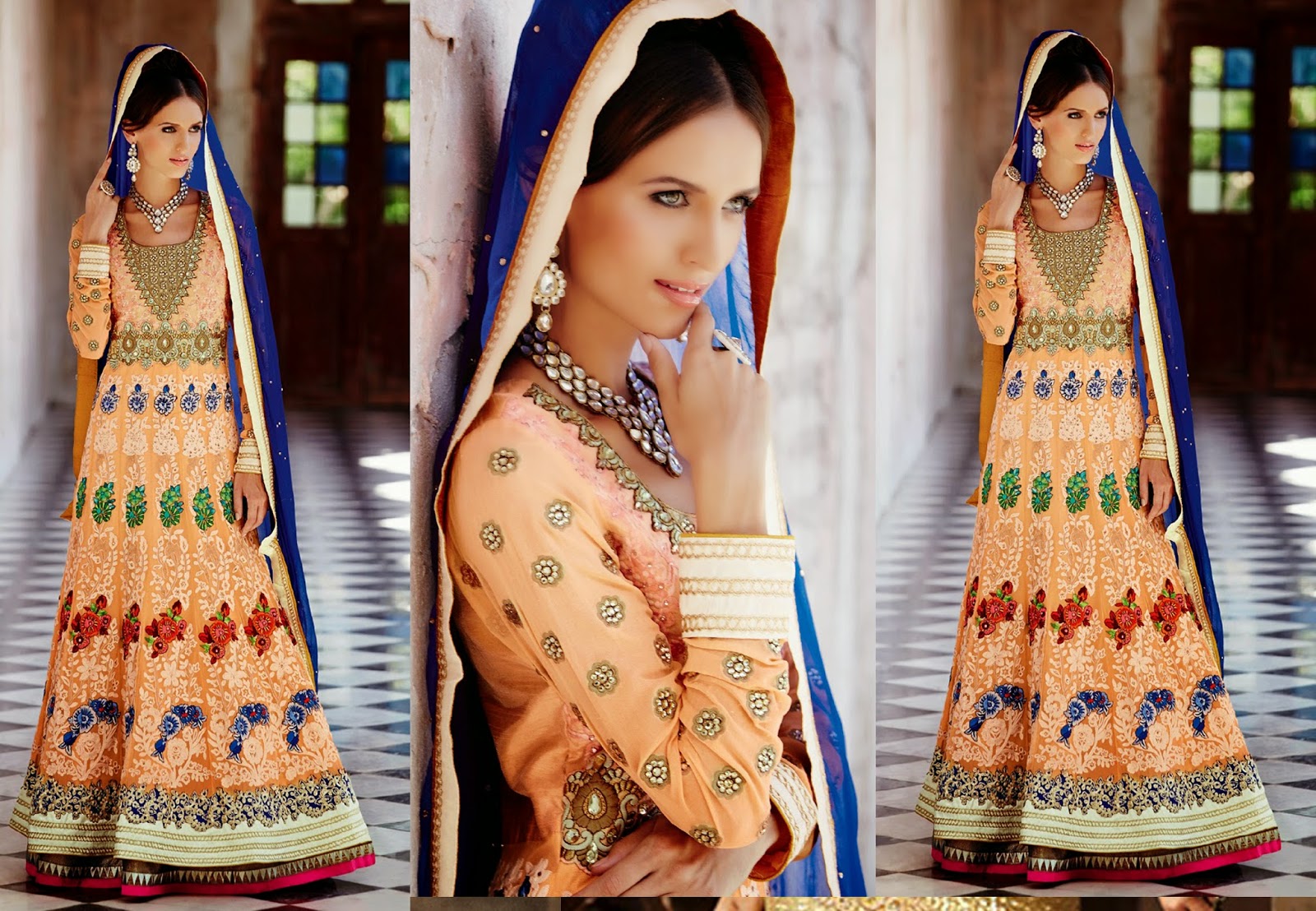Wonderful Floor Length Dresses and Anarkali Lehenga Collections 2014 Wonderful Floor Length Dresses and Anarkali Lehenga Collections 2014
