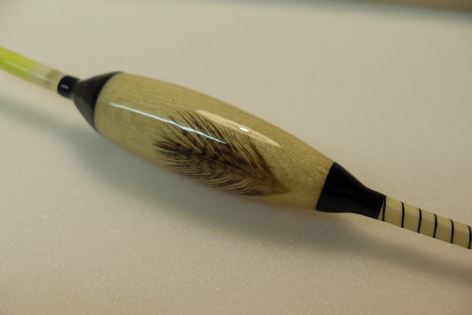 Handmade Fishing Floats by Mark Burningham. Porcupine and balsa avon