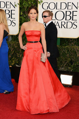 Jennifer Lawrence Updo Hairstyle 2013 Golden Globes