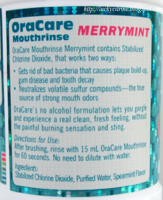 Lucky Citrine OraCare Merrymint Mouthrinse