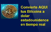 Conversor de Bitcoin a Dolar Estadounidence