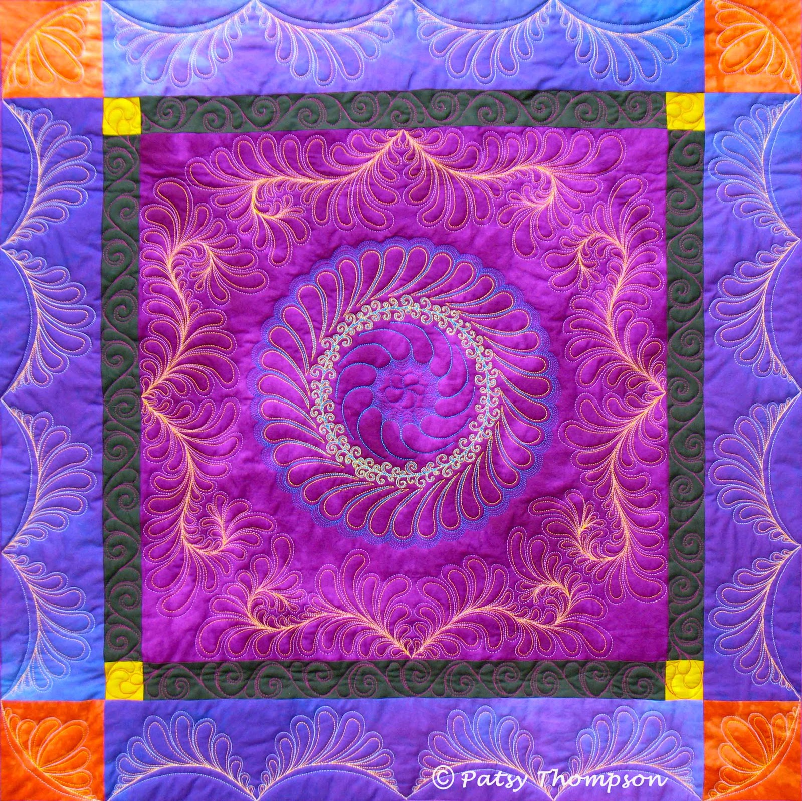 2013 Free-Motion Quilting Challenge #5 It s All About Borders, with Patsy Thompson QuiltShopGal