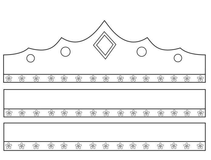 COROA DE PRINCESA PARA RECORTAR E MONTAR "Pesquisa Escolar"