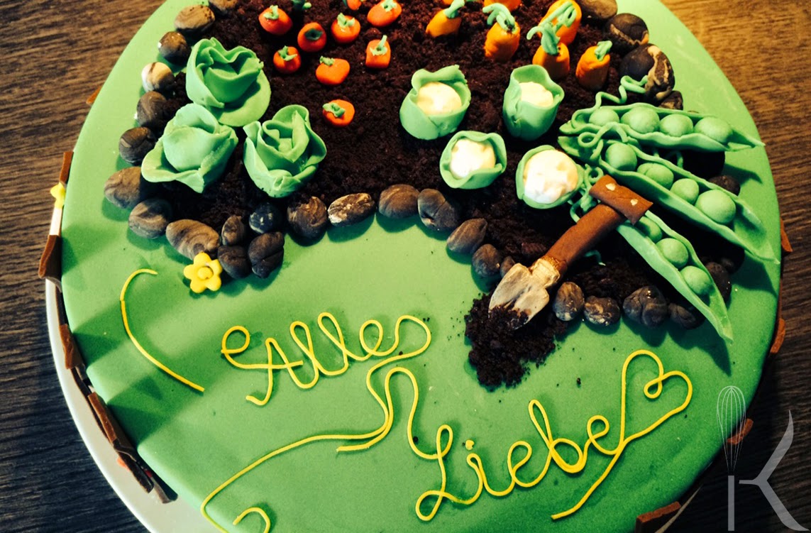 Kochhandwerk Motivtorte Mein Garten