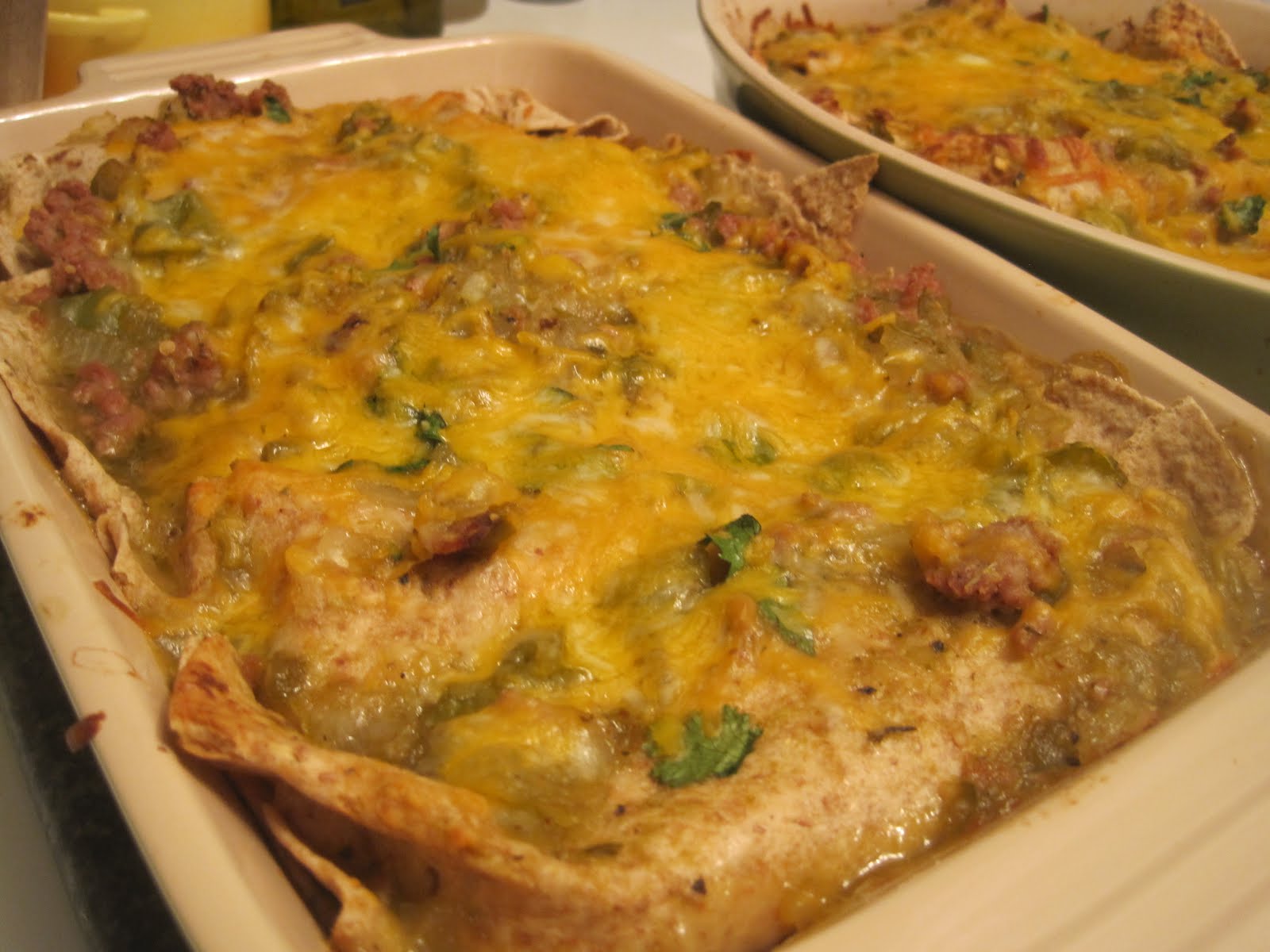 Corcoran Street Kitchen Salsa Verde Turkey Enchiladas