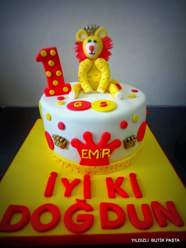 Yildizli Butik Pasta Ve Kurabiye Aslanli Pasta