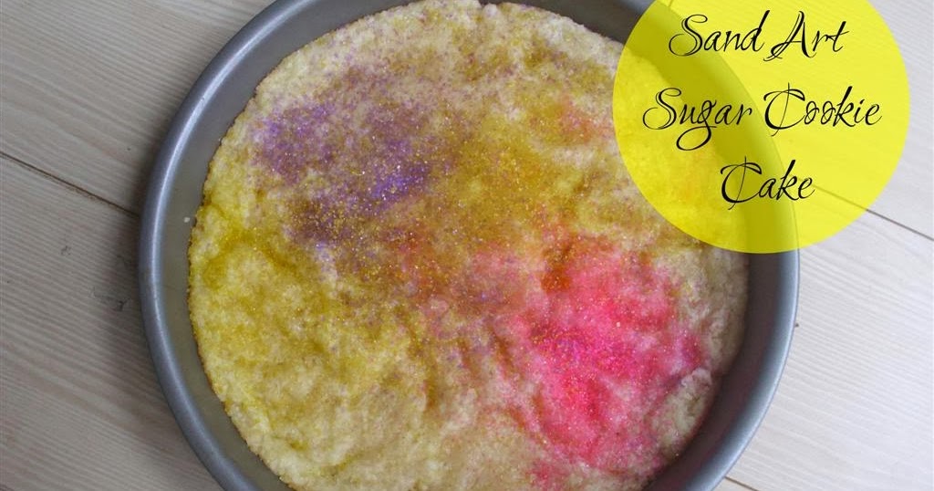 The DoItYourself Mom DIY Sand Art Sugar Cookie Cake