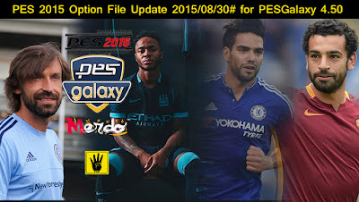 Option File PES 2015 untuk PES Galaxy patch 4.5  update 30 Agustus 2015