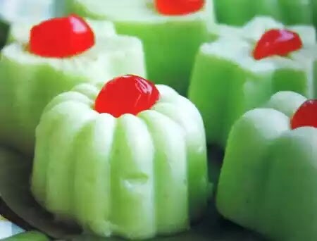 Resepi Puding Pandan Kelapa