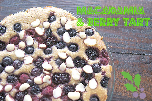 berry and macadamia tart