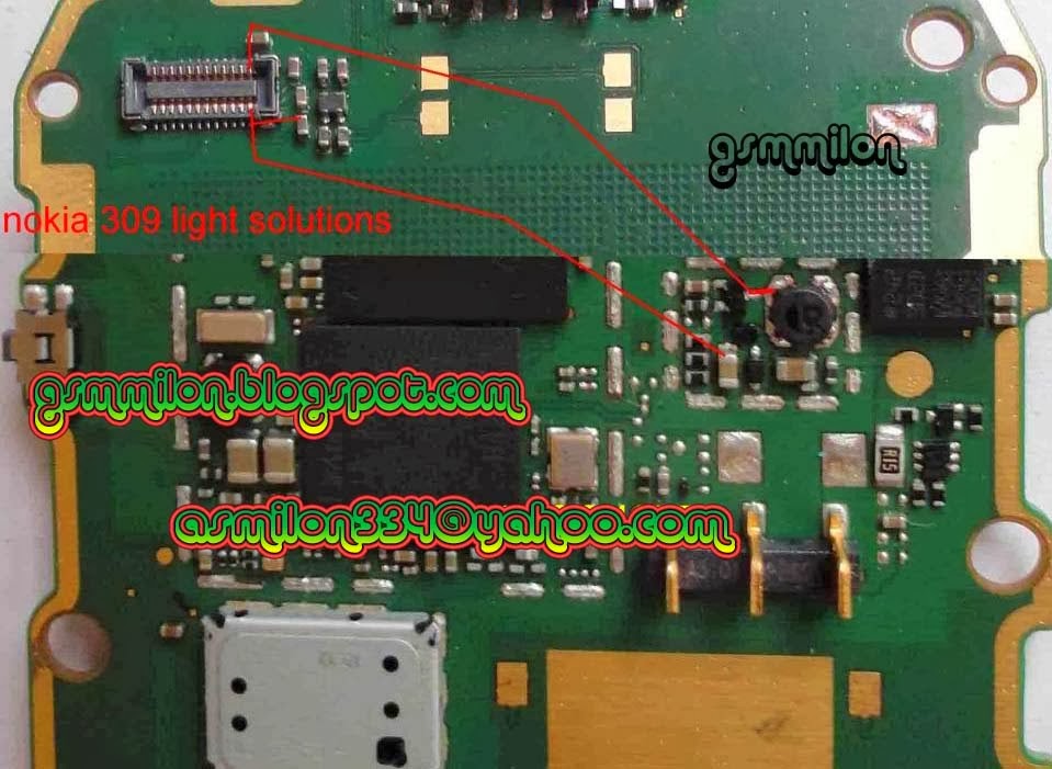 Nokia Asha 308 309 310 Display Light Solution Jumper Ways