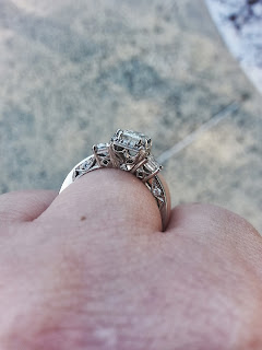 Tacori Emerald Cut Engagement Ring :: foxwithglasses.blogspot.com
