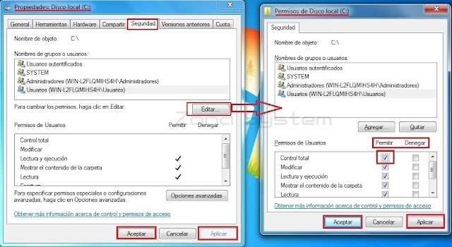 Desactivar Permisos Administrador Windows Vista