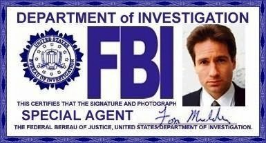 The X-Files FBI ID Badge Set, Special Agents Fox Mulder & Dana Scully ID  Badge