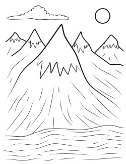 Image Result For Mountains Coloring Templates Image Result For Mountains Coloring Templates