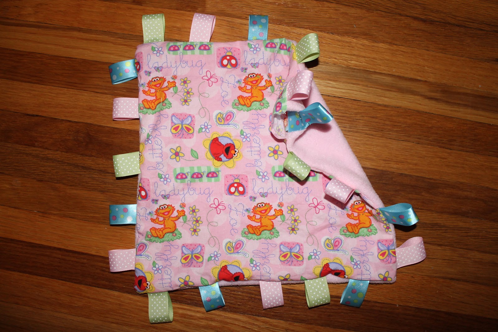 Kristen's Creative Corner Taggie Blanket for Baby Tag Lovey