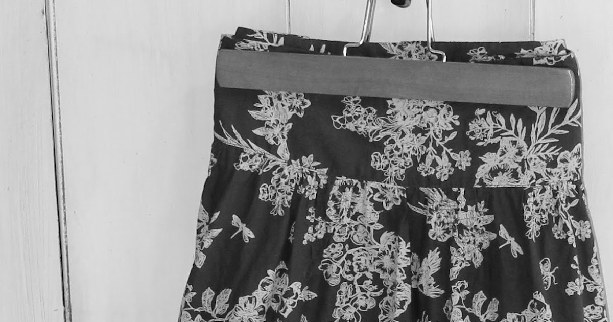 Scatter Sunshine How to Lengthen a Skirt by Adding Ruffles