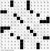 The new york times crossword in gothic: november 2009 The New York Times Crossword in Gothic: 04.04.13 — Large Print