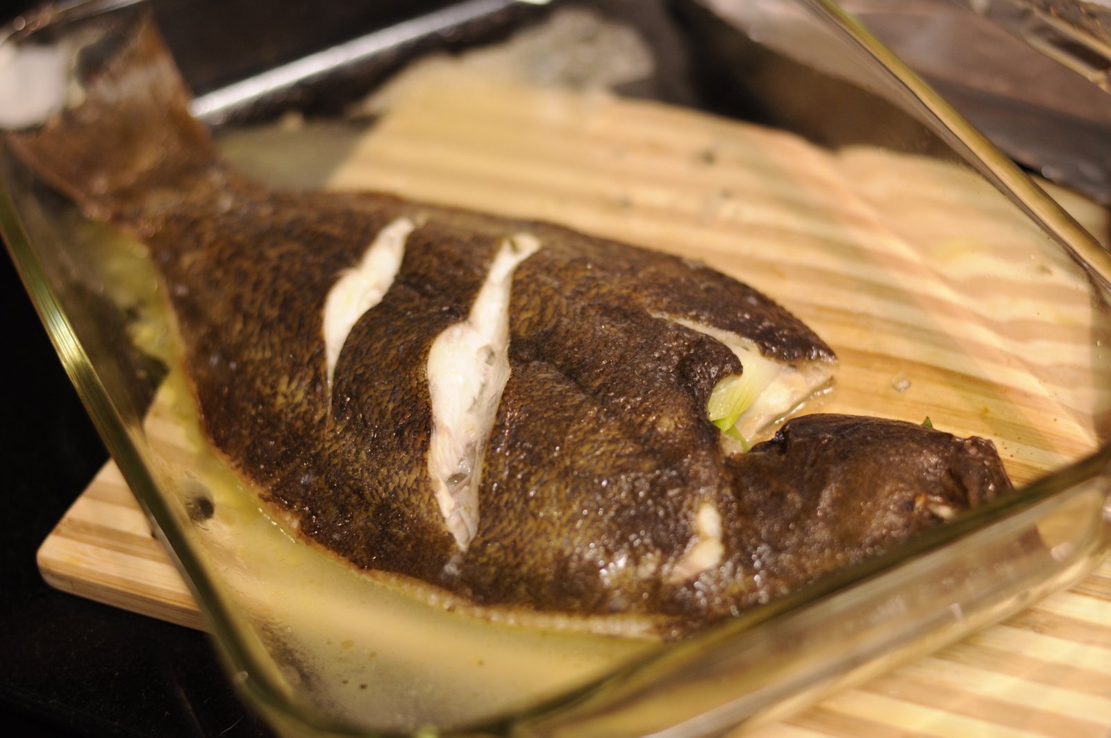 Ginger Flounder and Steamed Choy Sum