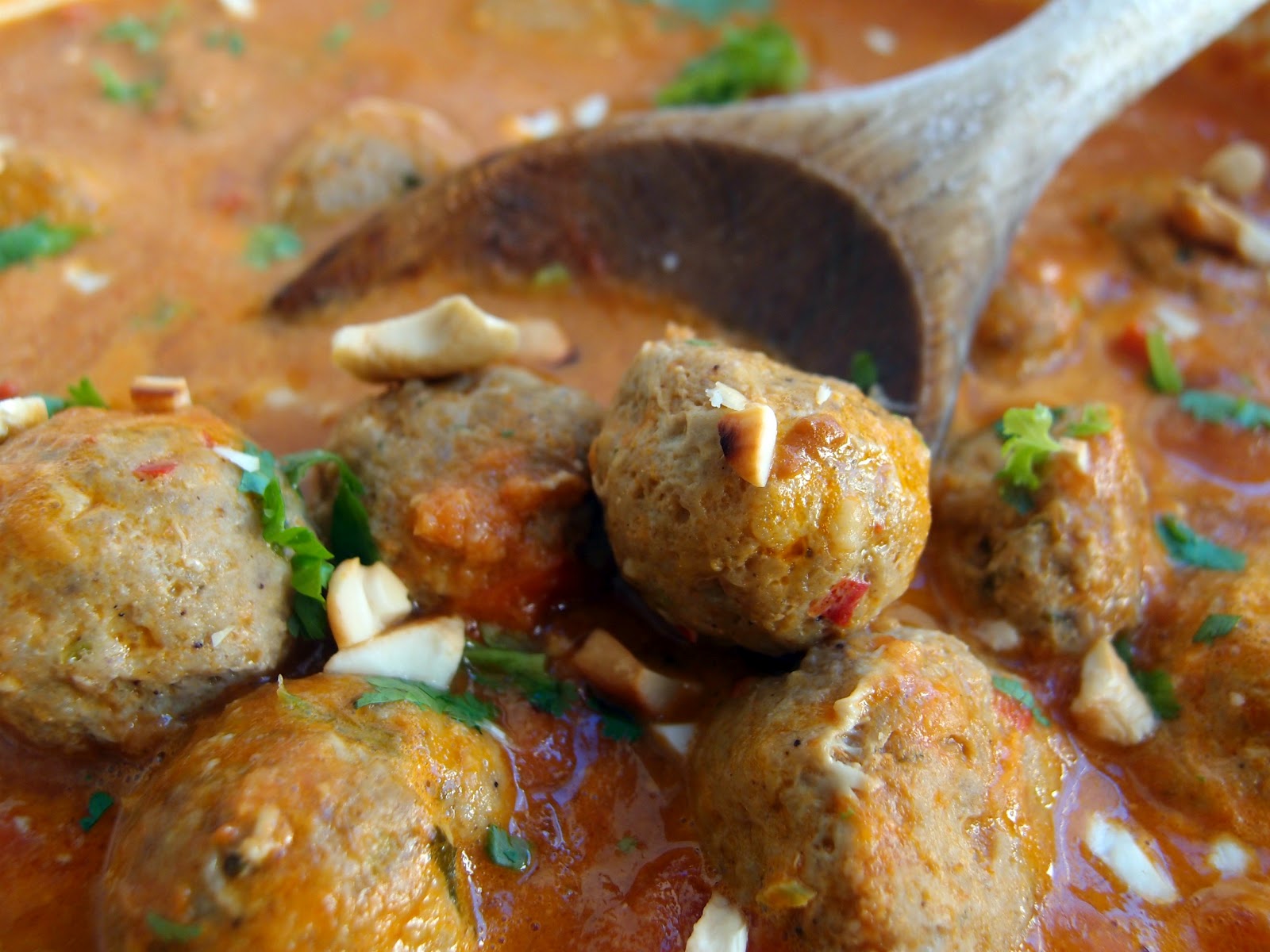 Milk and Honey Pork Meatballs with Curry Sauce