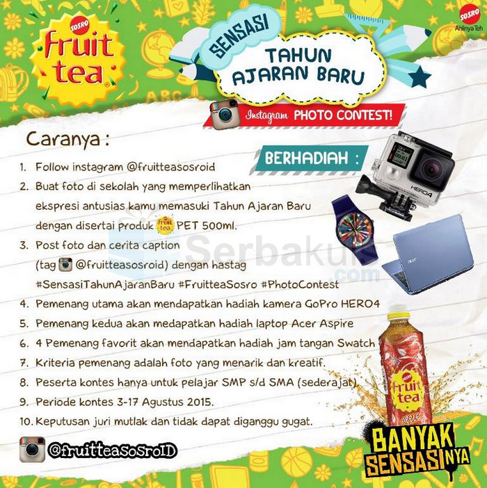 Kontes Foto Tahun Ajaran Baru Berhadiah GoPro 4 Kontes Foto Tahun Ajaran Baru Berhadiah GoPro 4