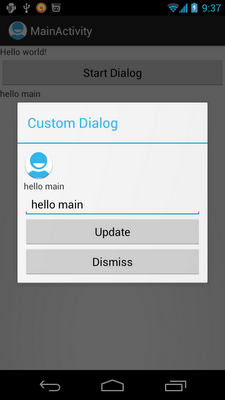 Pass back data from dialog to activity