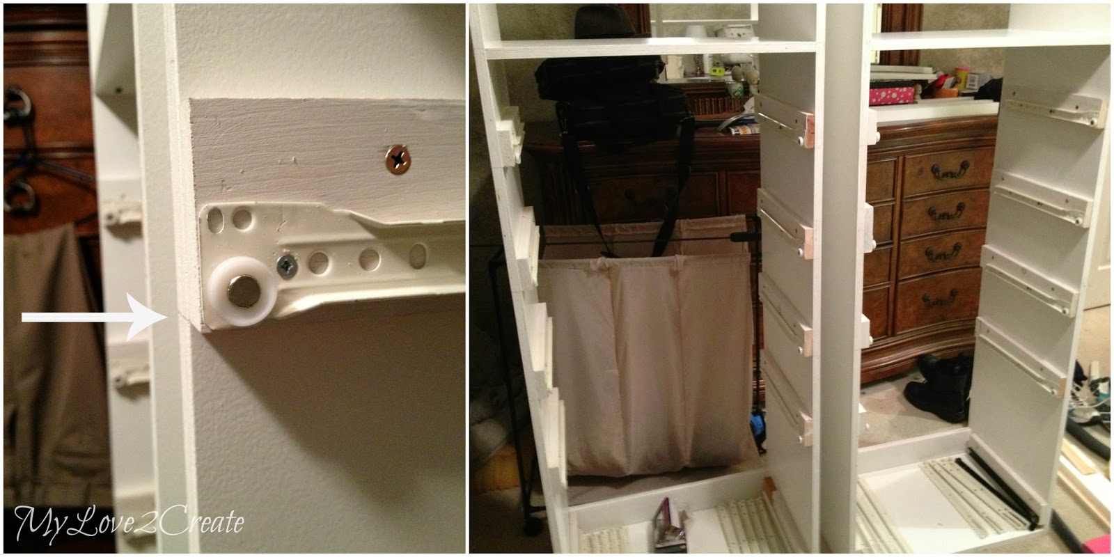 Drawers and drawer slides, Master closet makeover My Love 2 Create